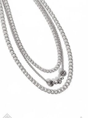 Layered Silver Chain Necklace